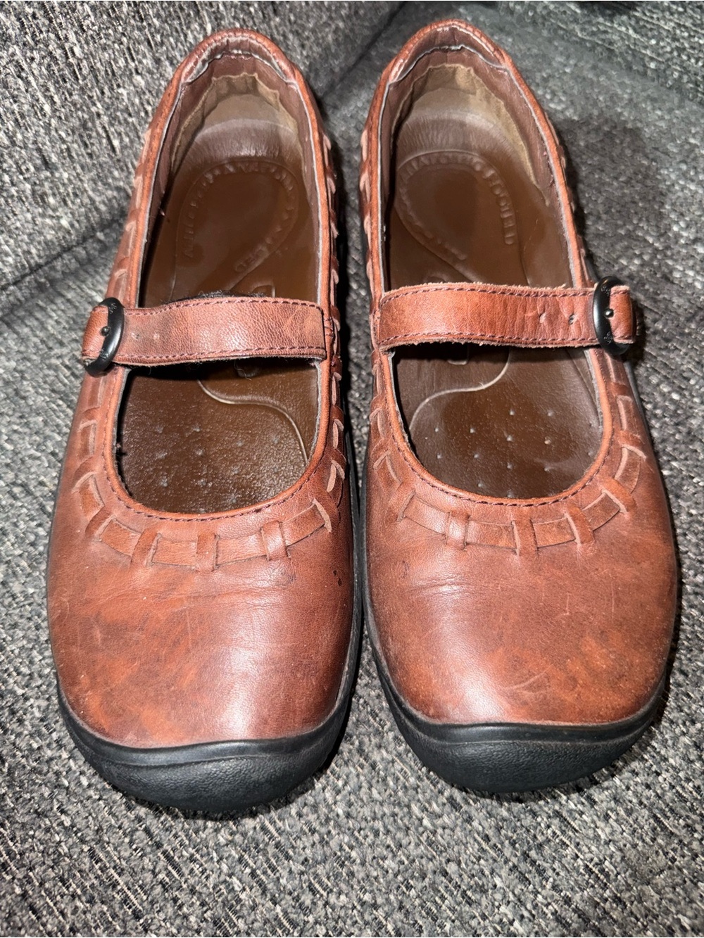Keen Girls Brown Leather Mary Jane Shoes